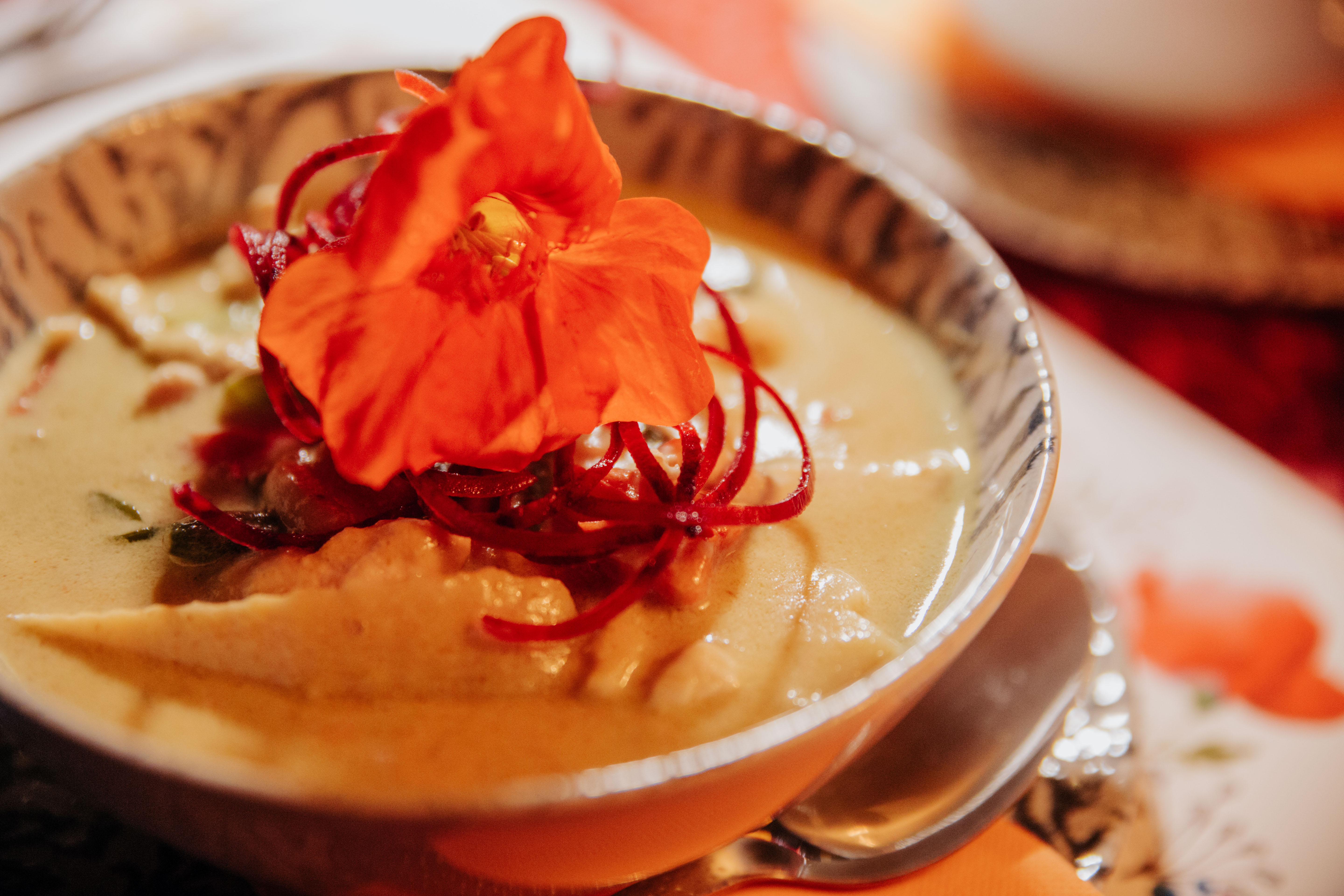 Thai fusion dish at La Finca